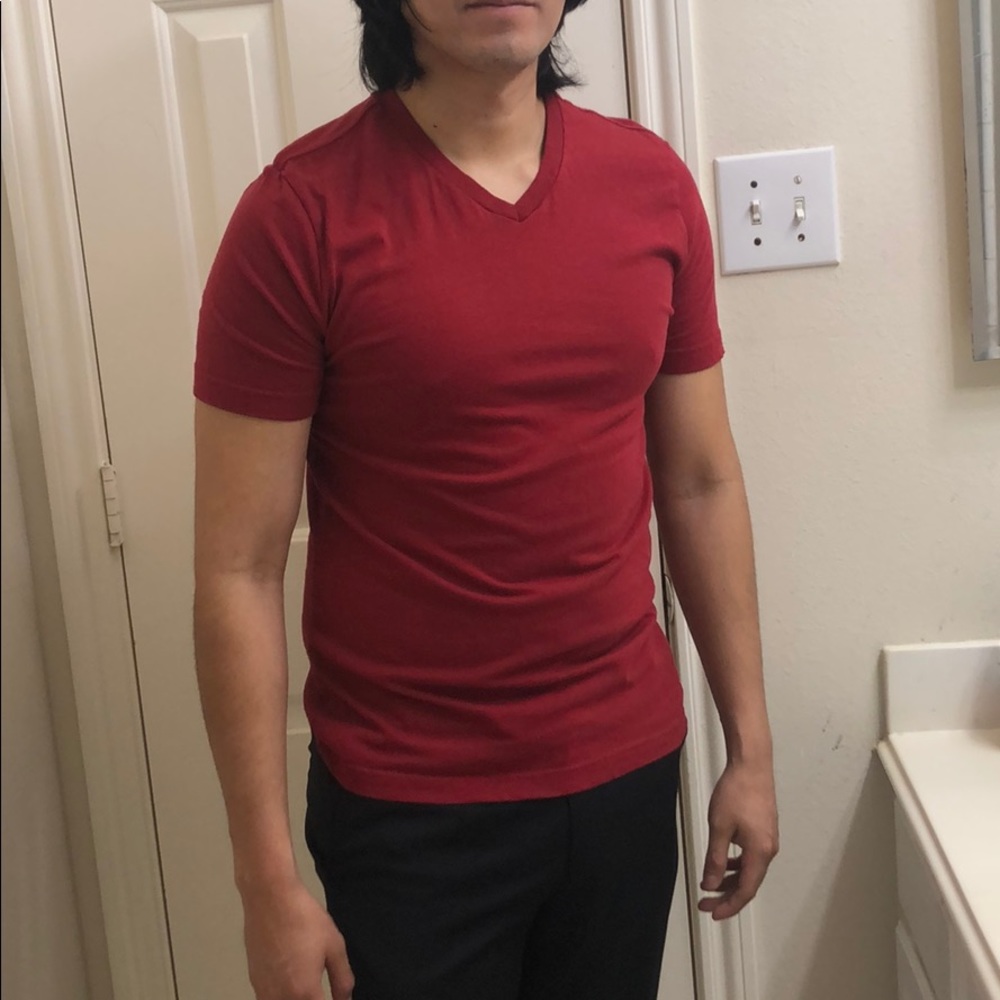 Red men’s tee